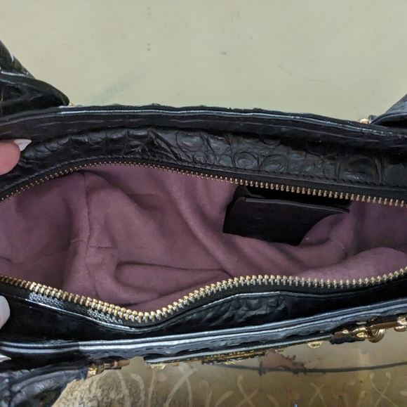 DEBBIE BROOKS NEWYORK BLACK GATOR BAG - Picture 6 of 6
